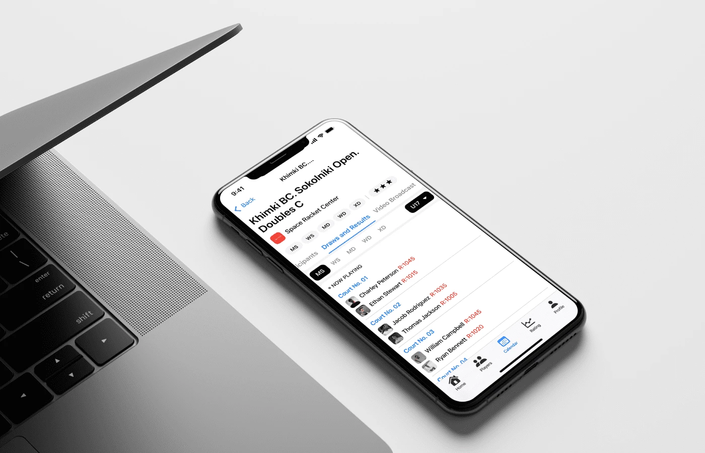 Badminton — design of a mobile application for the Badminton Federation